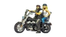 Noch 10904 - H0 - Chopper mit Rocker und Sozia, stehend